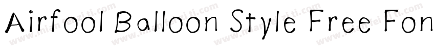 Airfool Balloon Style Free Font字体转换